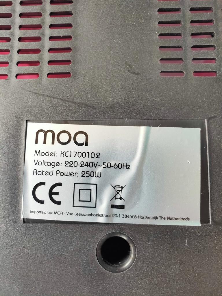 MOA Pasta Machine KC1700102 - Automatische Pastamaker, Witgoed en Apparatuur, Overige Witgoed en Apparatuur, Zo goed als nieuw