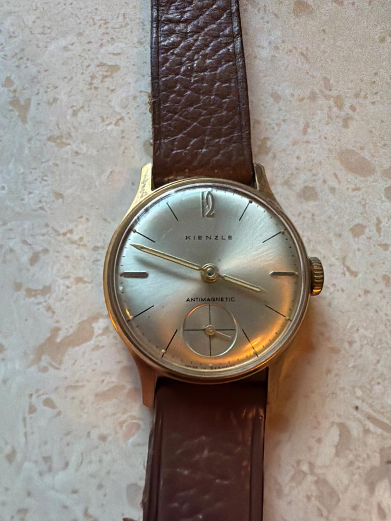 Vintage Kienzle Polshorloge Verguld, Antimagetic mechanisch, Sieraden, Tassen en Uiterlijk, Horloges | Antiek, Overige merken