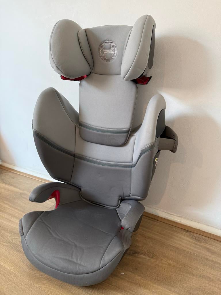 Cybex Gold Solution S-Fix autostoel Soho Grey, Autogordel of Isofix, Gebruikt, 15 t/m 36 kg, Afneembare rugleuning