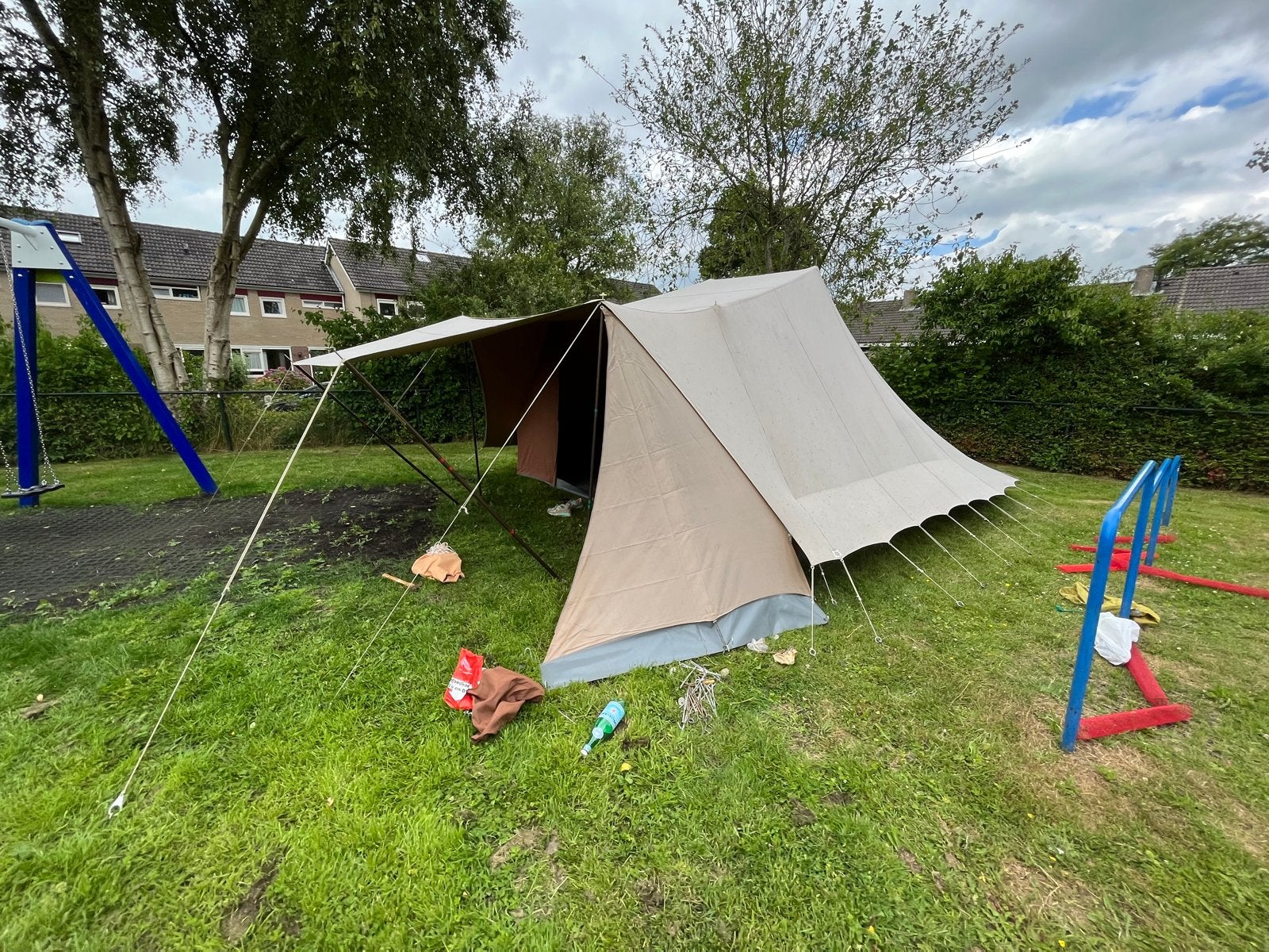 Zilvermeeuw de Waard tent - goede staat, waterdicht, Ophalen, Gebruikt, Tot en met 6