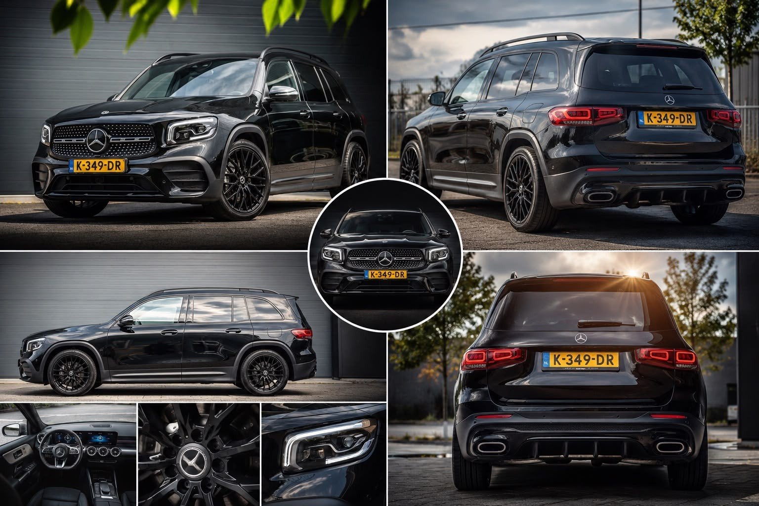 Mercedes-Benz GLB 200  AMG 163PK 7G-DCT 2020 Zwart, Auto's, Mercedes-Benz, 1800 kg, 4 cilinders, Parkeerassistent, Alcantara