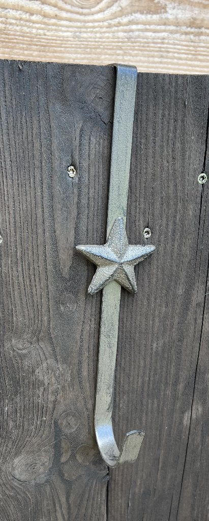 Metalen deurkranshanger met gietijzeren ster bruin DHG140, Robanjer, Nieuw, Ophalen of Verzenden, Info@robanjer.nl