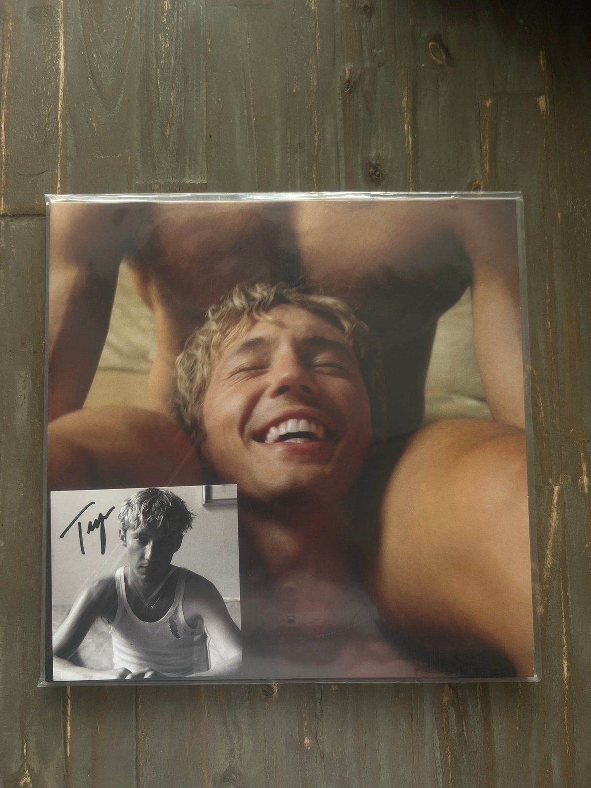 Troye Sivan - stgeo - pink vinyl + signed card, Limited edition, Ophalen of Verzenden, Zo goed als nieuw, 12 inch
