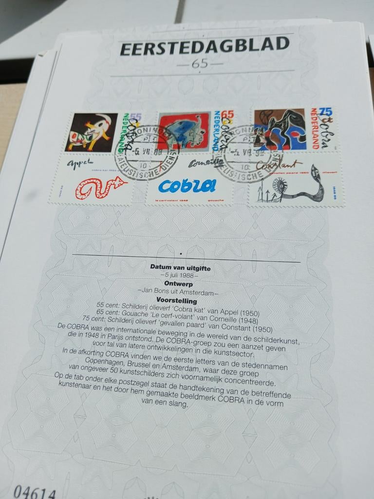 Eerste dagblad zegels, Ophalen of Verzenden, Verzamelalbum