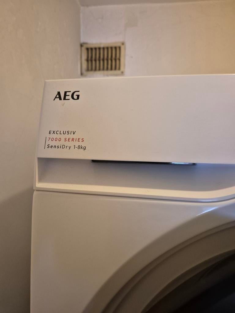 AEG Exclusiv 7000 Series SensiDry 1-8kg Wasdroger, Witgoed en Apparatuur, Ophalen, 8 tot 10 kg, Zo goed als nieuw, 85 tot 90 cm