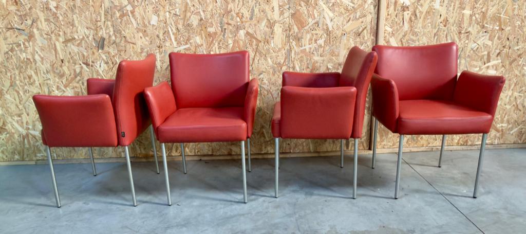 Jess Design eetkamerstoel zonder wielen, Huis en Inrichting, Stoelen, Ophalen, Gebruikt, Vier, Leer
