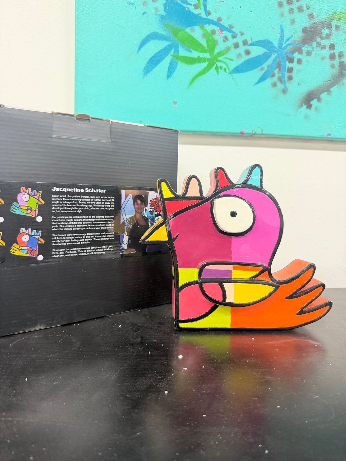 Jacqueline Schäfer - Vreemde Vogel (28/250), Antiek en Kunst, Kunststof, Ophalen of Verzenden, 20 - 50 cm, Beeld