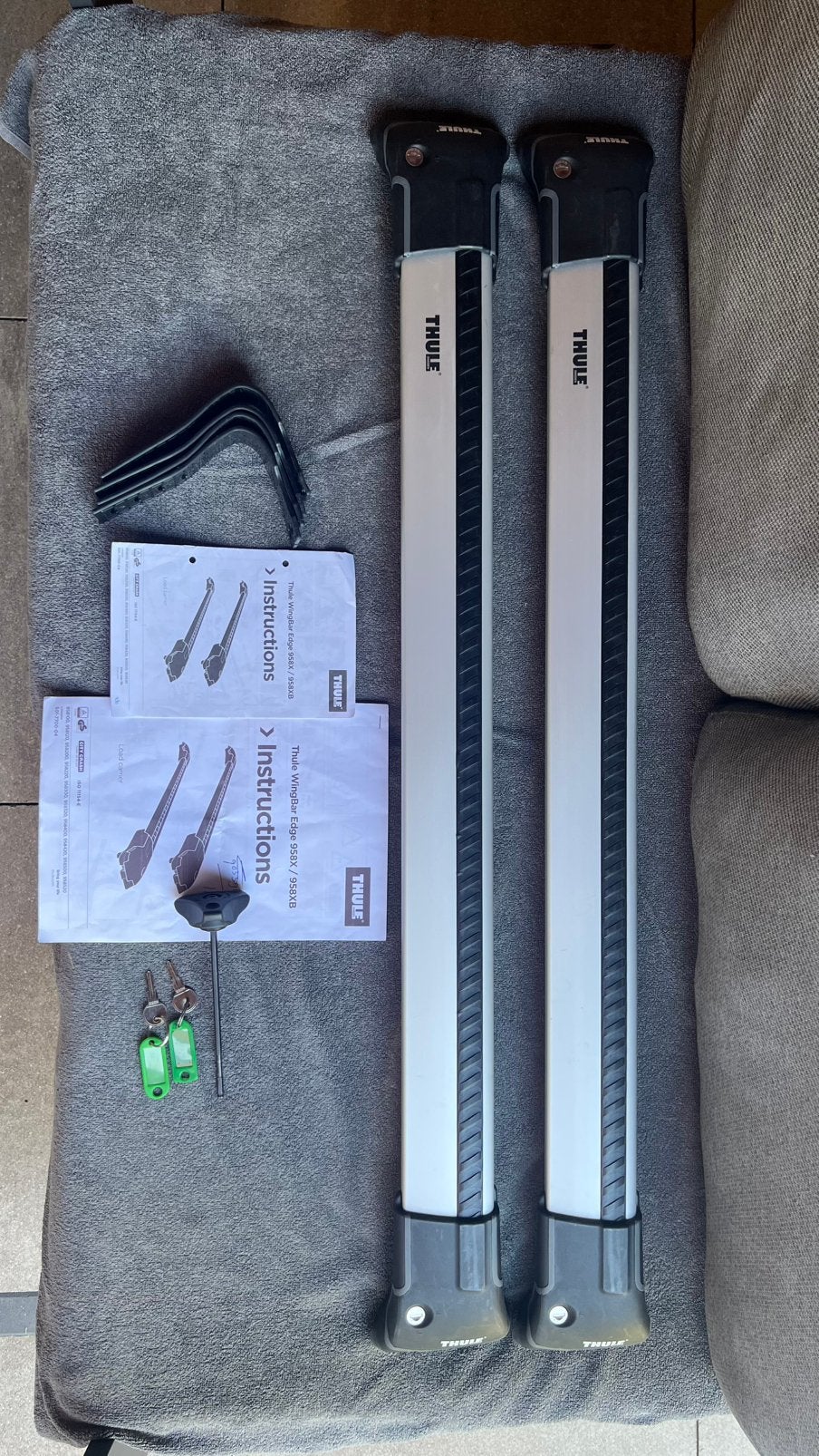 Dakdrager Thule Wingbar Edge 958X/958XB, Auto diversen, Dakdragers, Ophalen of Verzenden, Zo goed als nieuw