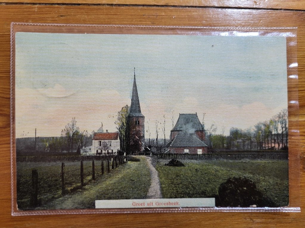 ansicht GROESBEEK Panorama Kerk 1907, Verzamelen, Ansichtkaarten | Nederland, Ophalen of Verzenden, Voor 1920, Gelderland