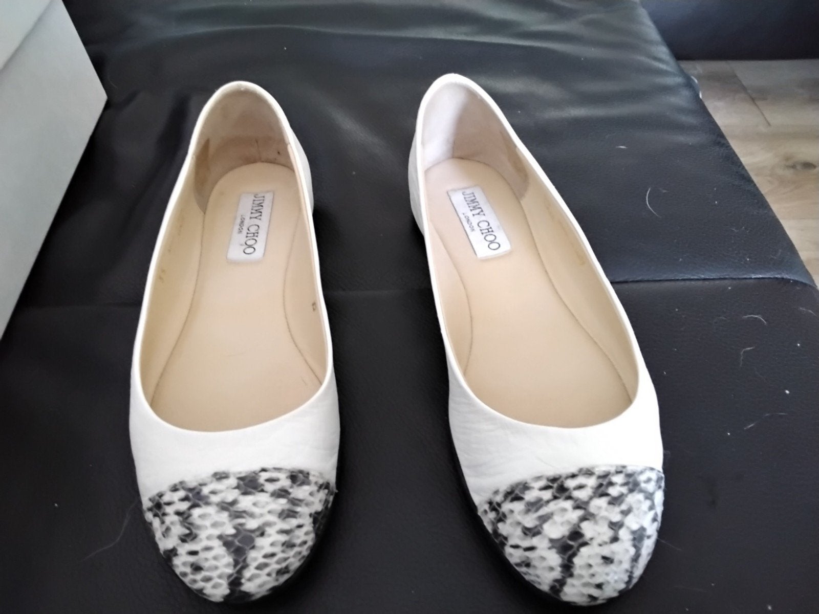 Nieuwe Jimmy Choo ballerina's met originele doos, Ophalen, Jimmi choo, Beige, Nieuw