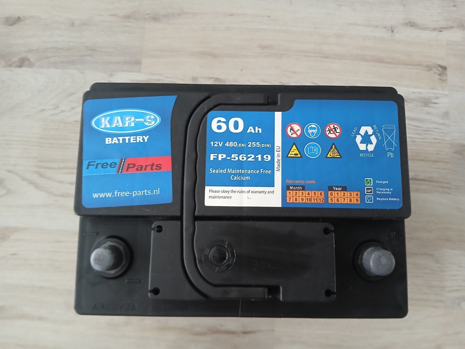 Auto Accu 60 AH 12 V, Auto-onderdelen, Gebruikt