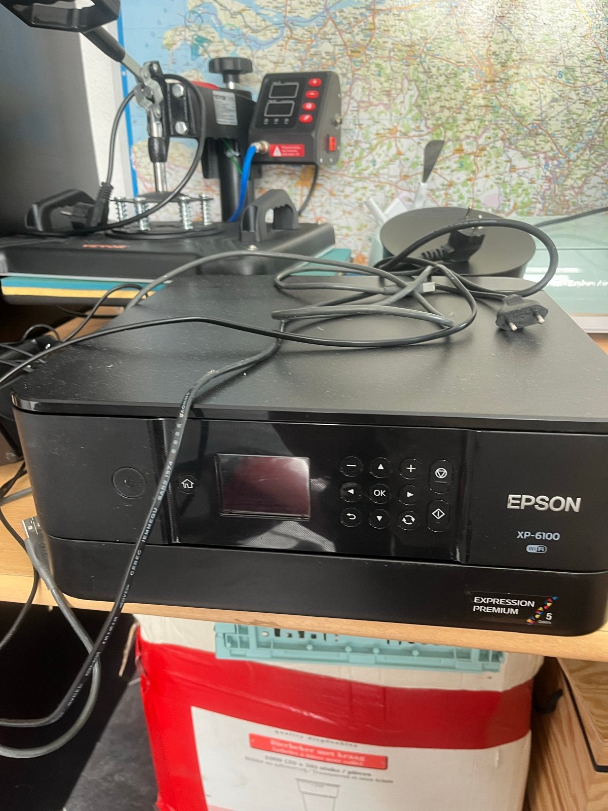 Epson XP-6100 printer - Werkt, onderhoud nodig, incl. inkt, Computers en Software, Printers, Ophalen, Gebruikt, Inkjetprinter