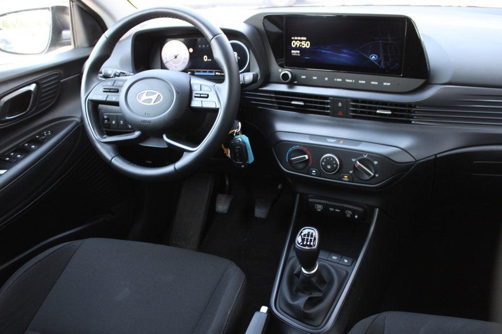 Hyundai i20 1.0 T-GDI Comfort Smart | Navi | Stoel -/ Stuurw, Auto's, Gebruikt, Zwart, Lichtsensor, Zwart