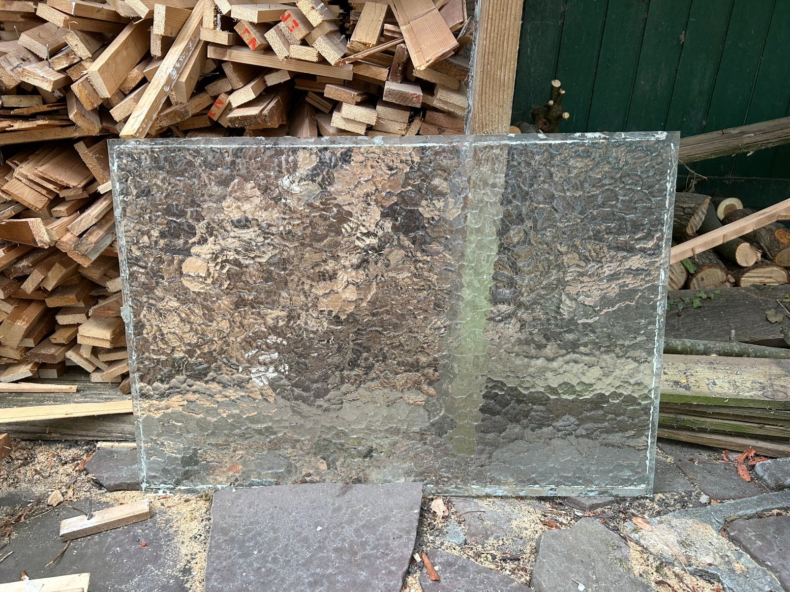 Glas, Doe-het-zelf en Verbouw, Glas en Ramen, Ophalen, Zo goed als nieuw, Minder dan 80 cm, Glasplaat