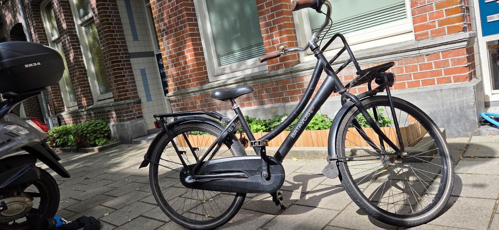 Meisjesfiets 20 inch (6-8 jaar) Batavus zwarte omafiets, Ophalen, Gebruikt, Batavus