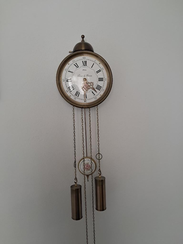 wandklok fleur de paris athos, Ophalen, Zo goed als nieuw, Analoog, Wandklok