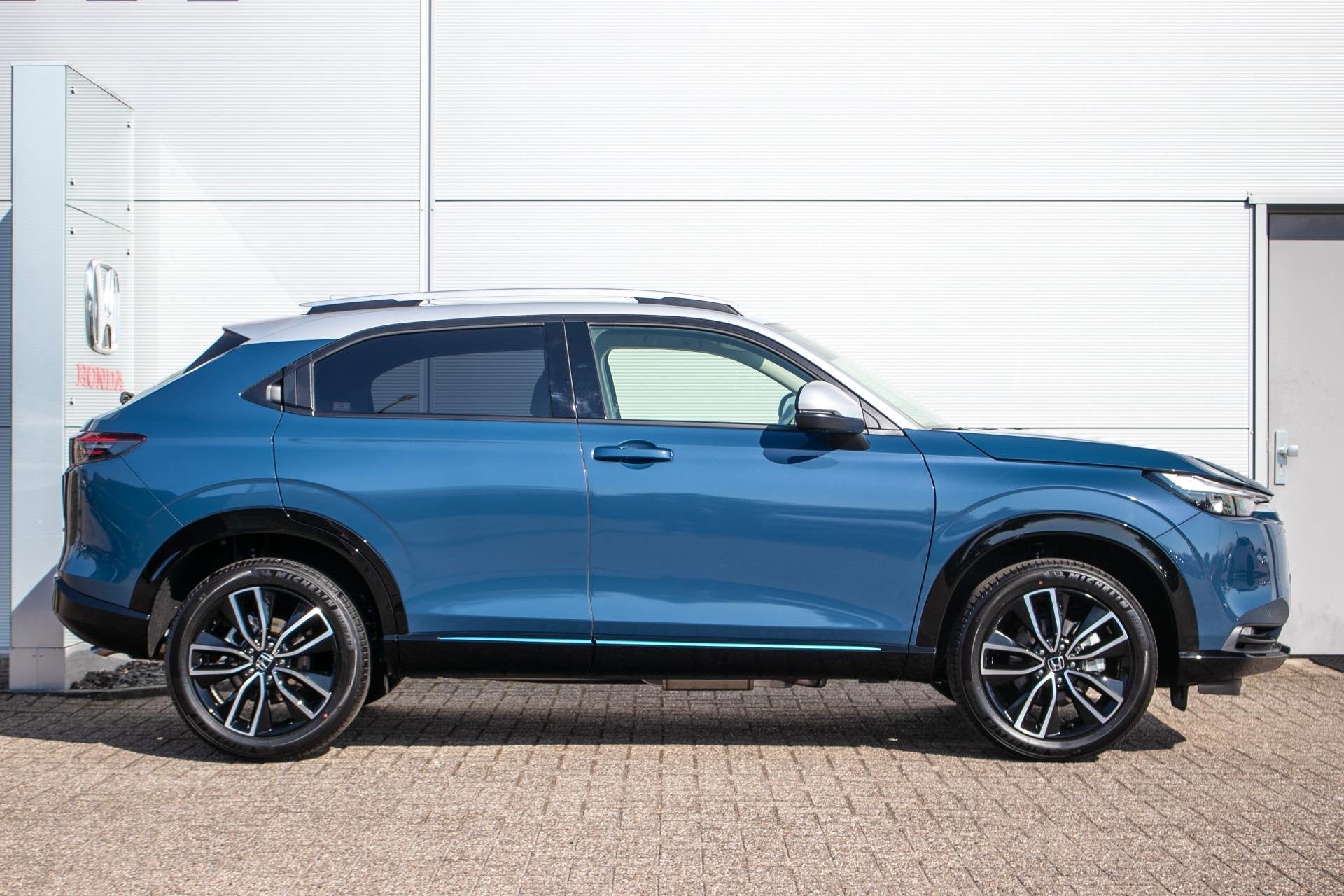 Honda HR-V 1.5 e:HEV Advance Style Cons.prijs rijklr | Honda, 1380 kg, 1498 cc, Blauw, Leder en Stof