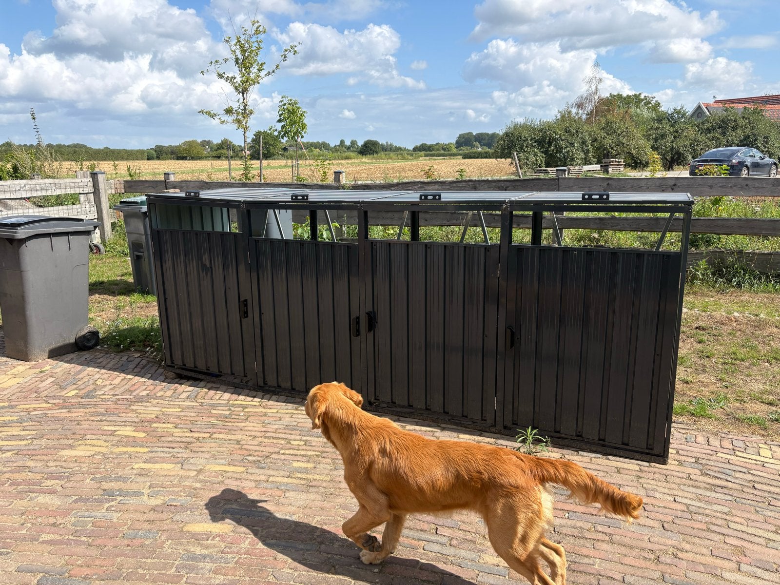 Gratis af te halen: Containerberging voor afvalcontainers, Ophalen of Verzenden, Gebruikt, Metaal, Containerberging