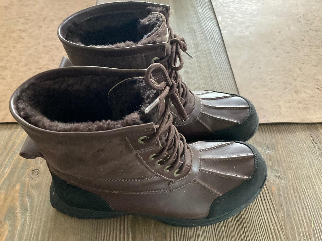 Herenschoenen, Ophalen, Bruin, Boots, Nieuw