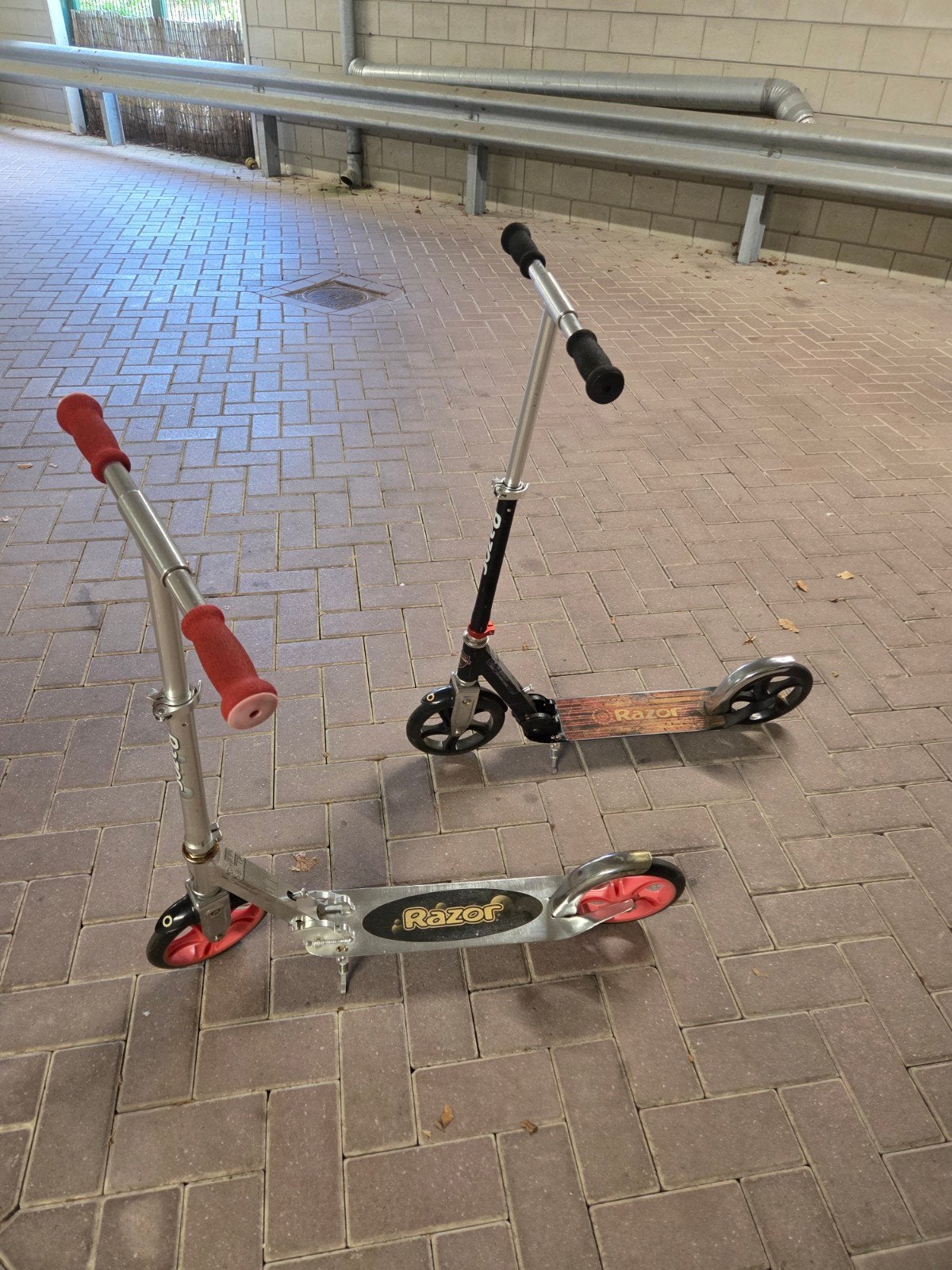 2 Razor steppen - zwart en zilver, Ophalen, Gebruikt, Gewone step, Razor