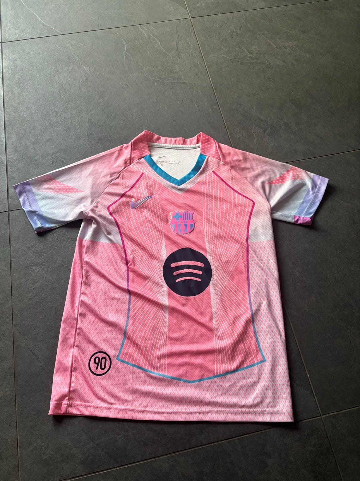 Roze Nike FC Barcelona Spotify voetbalshirt maat S, Ophalen of Verzenden, Zo goed als nieuw, Roze, Nike