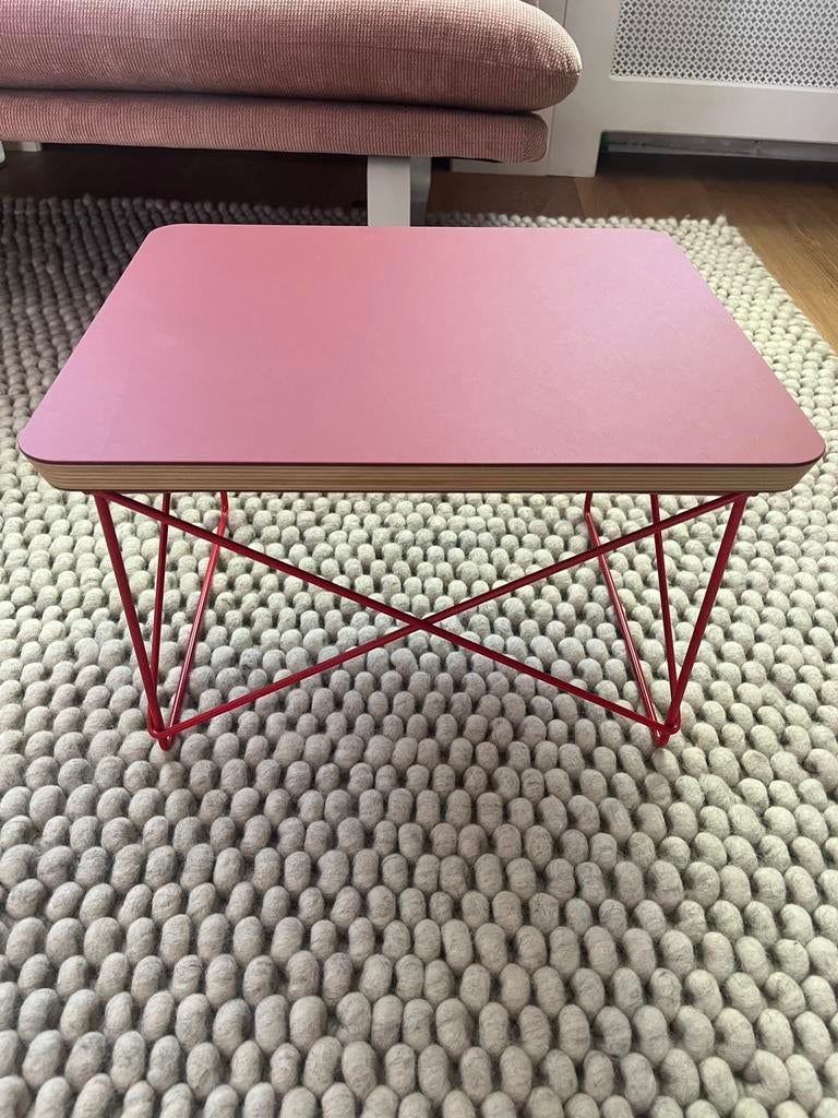Vitra/ Eames LTR Occasional Table rood, Overige houtsoorten, Minder dan 50 cm, Minder dan 50 cm, Ophalen of Verzenden