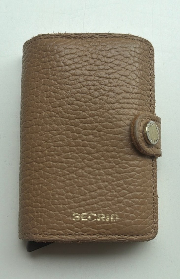 Secrid Miniwallet Pebble cappuccino, Overige merken, Bruin, Ophalen of Verzenden, Zo goed als nieuw
