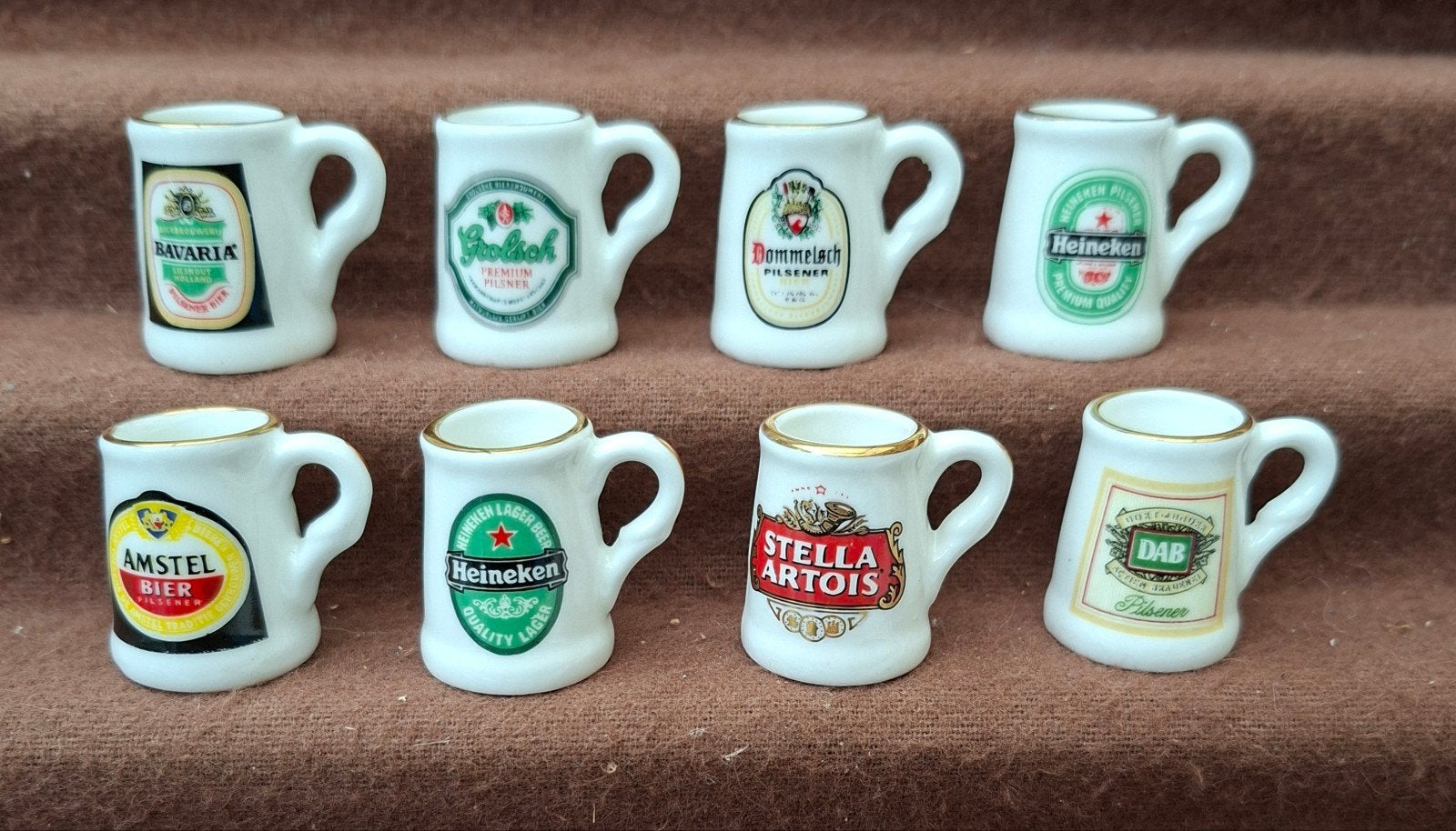8x Mini Bierpulletjes - Verzameling van bekende merken, Ophalen of Verzenden