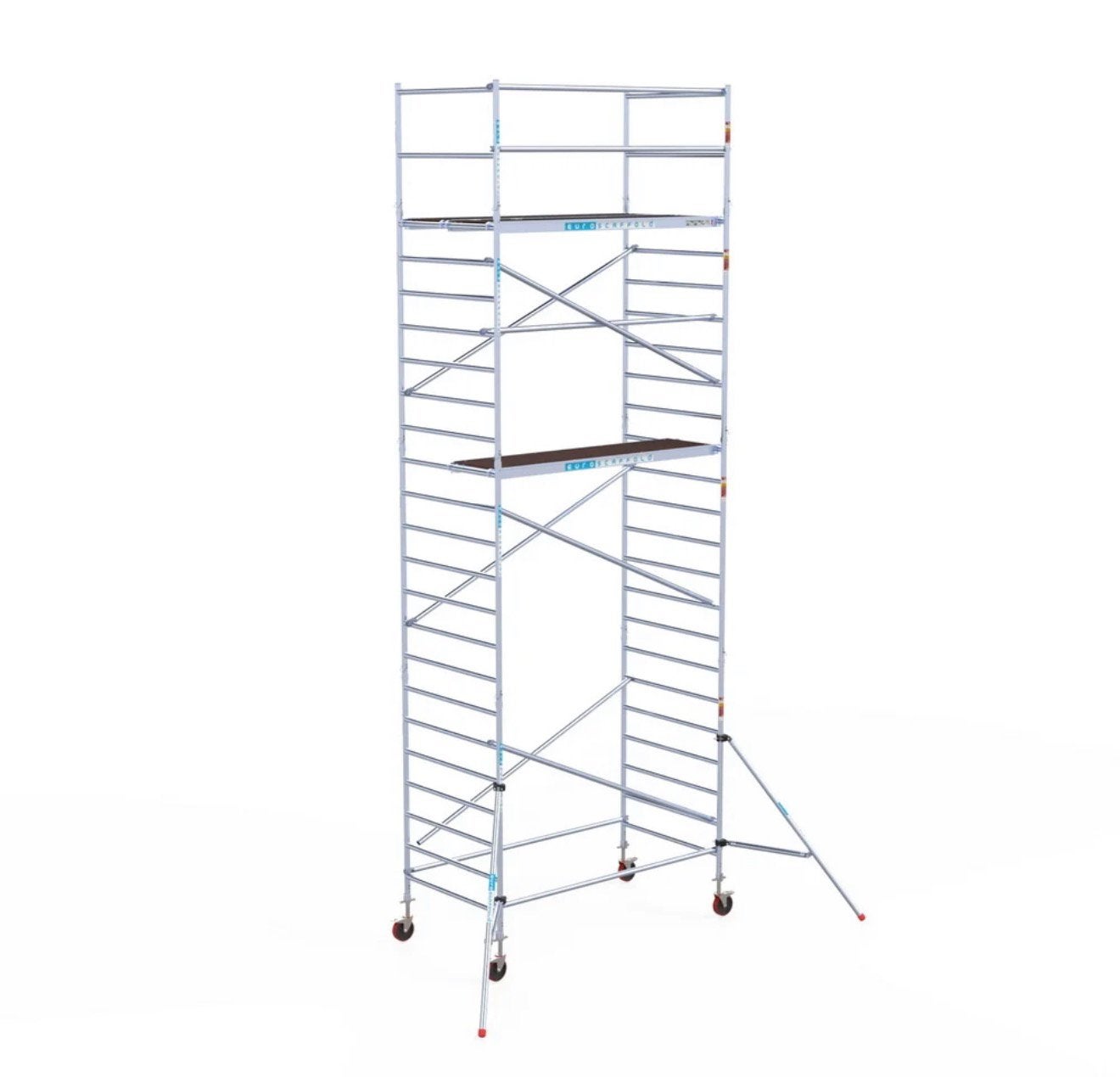 Rolsteiger + steigeraanhanger 135x250x8,2m euroscaffold XL, Ophalen of Verzenden, Zo goed als nieuw, Rolsteiger of Kamersteiger