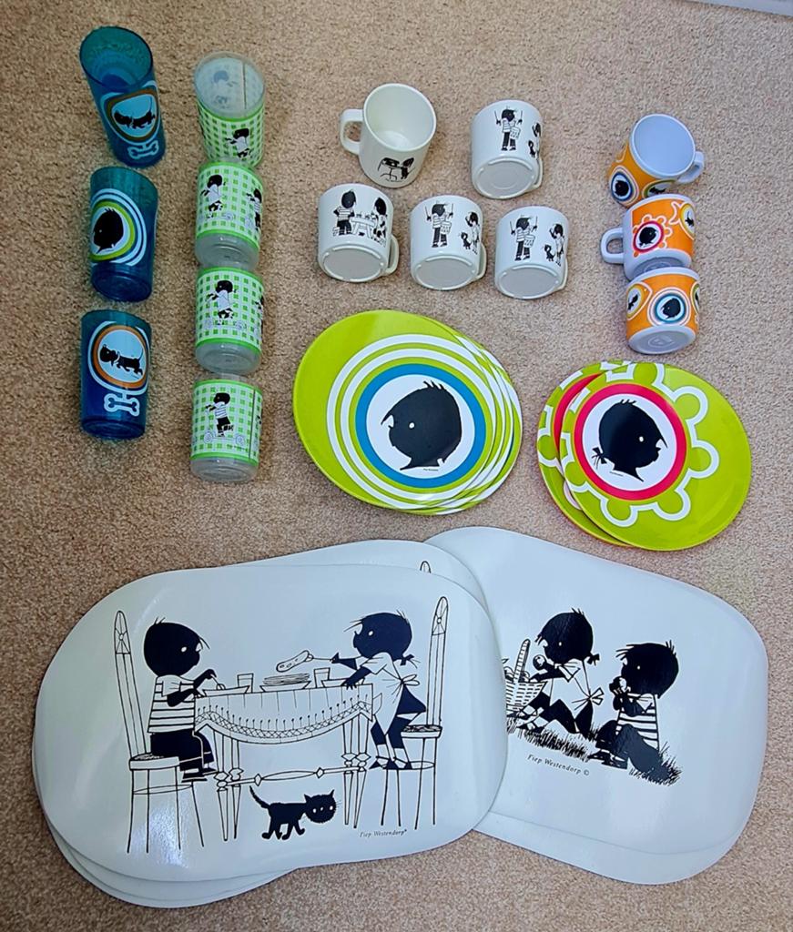 Jip en Janneke servies van stevig kunststof (melamine), Ophalen, Overige materialen, Gebruikt, Bord(en)