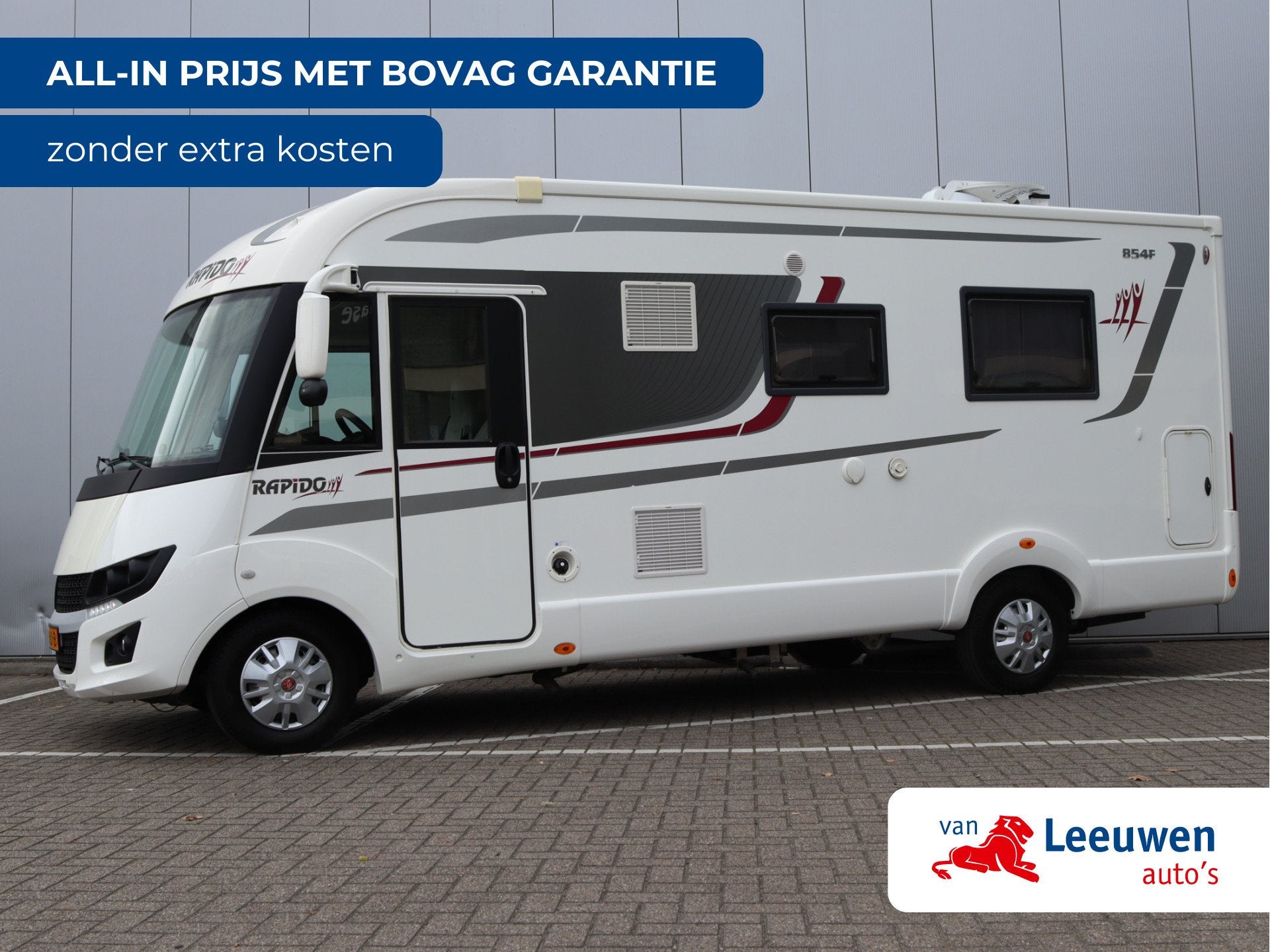 RAPIDO MAGELLAN 854F Integraal | Trekhaak | Fietsendrager |, Caravans en Kamperen, Integraal, 6 tot 7 meter, Rapido, Airconditioning