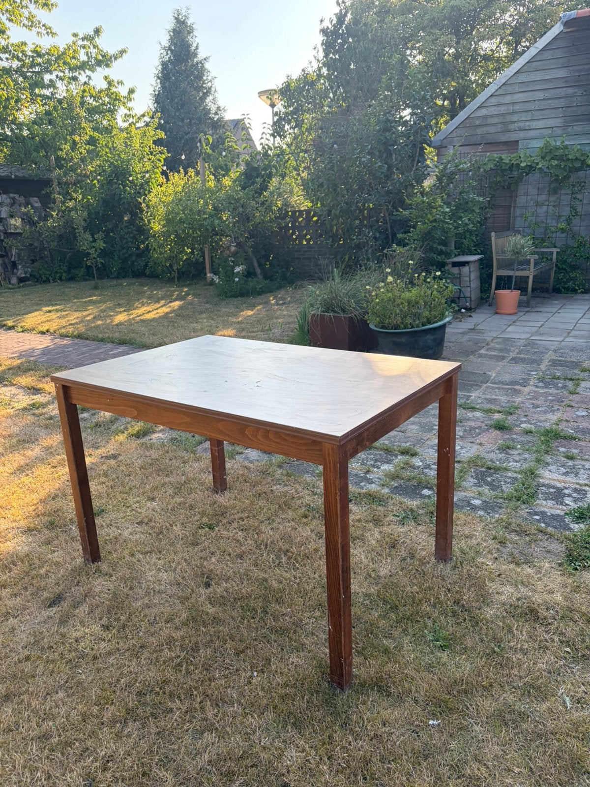 Gratis eettafel, Ophalen, Zo goed als nieuw, Rechthoekig, 50 tot 100 cm
