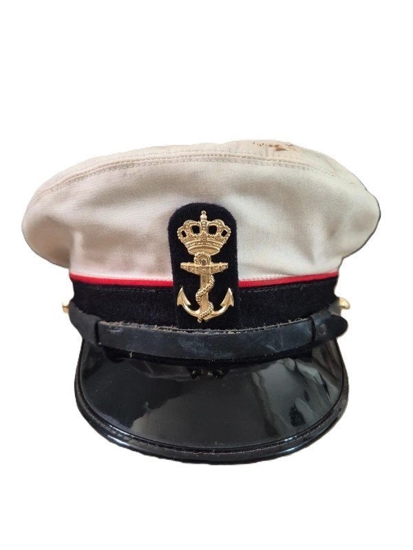 Vintage Korps Mariniers Platte Pet Bancroft Zephyr 1970 ~m57, Verzenden, Marine, Nederland, Helm of Baret