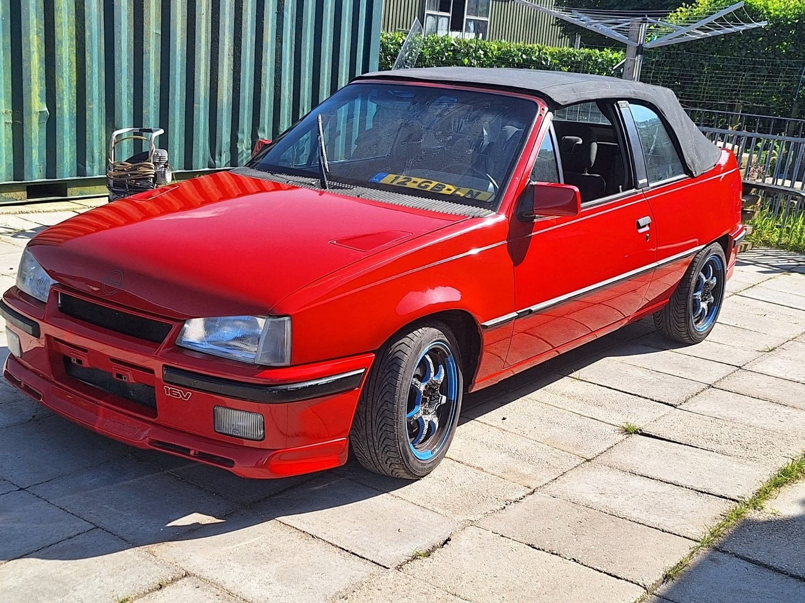 Opel Kadett 2.0 GSI Cabrio U9 1989 Rood, Auto's, Voorwielaandrijving, 1998 cc, 450 kg, 4 cilinders