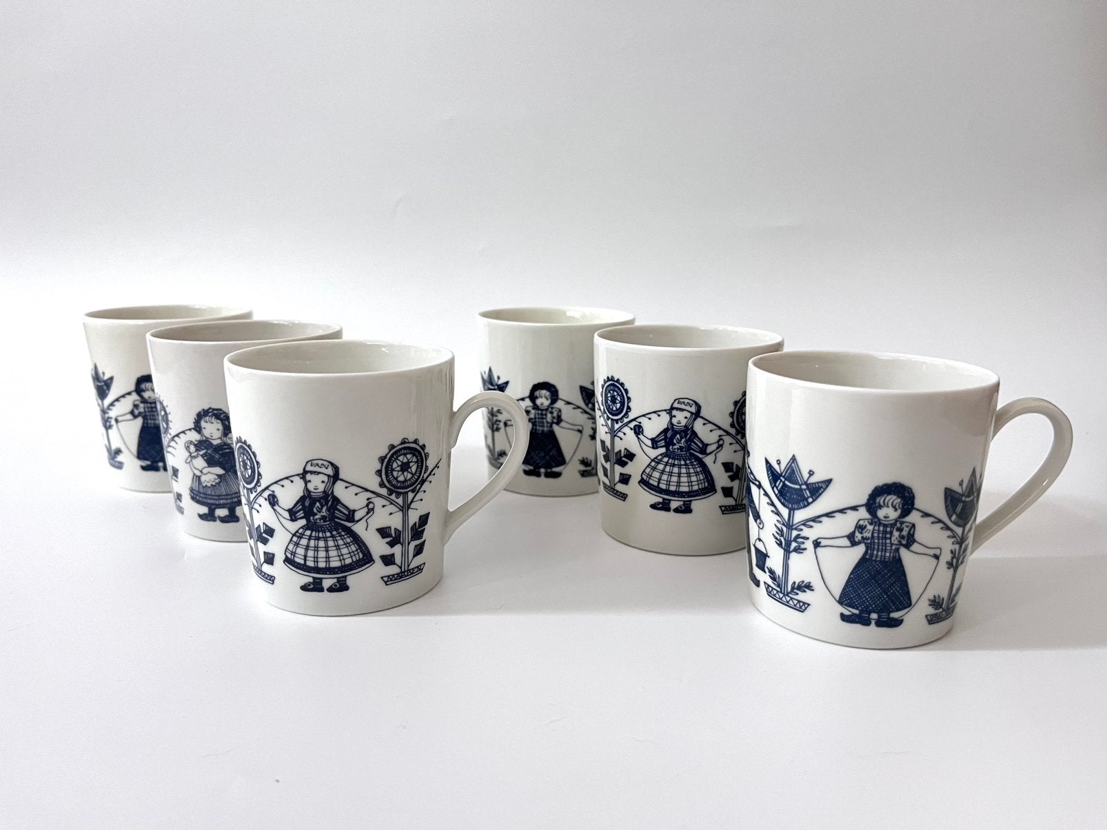 6x Vintage Seltmann Weiden Bavaria koffiekopjes (set B), Antiek en Kunst, Ophalen of Verzenden