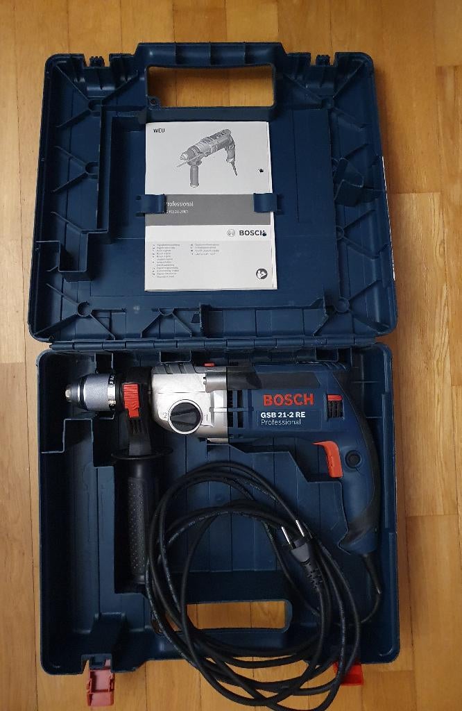 Bosch GSB 21-3 RE. Klopboormachine., Ophalen of Verzenden, Zo goed als nieuw, Boormachine