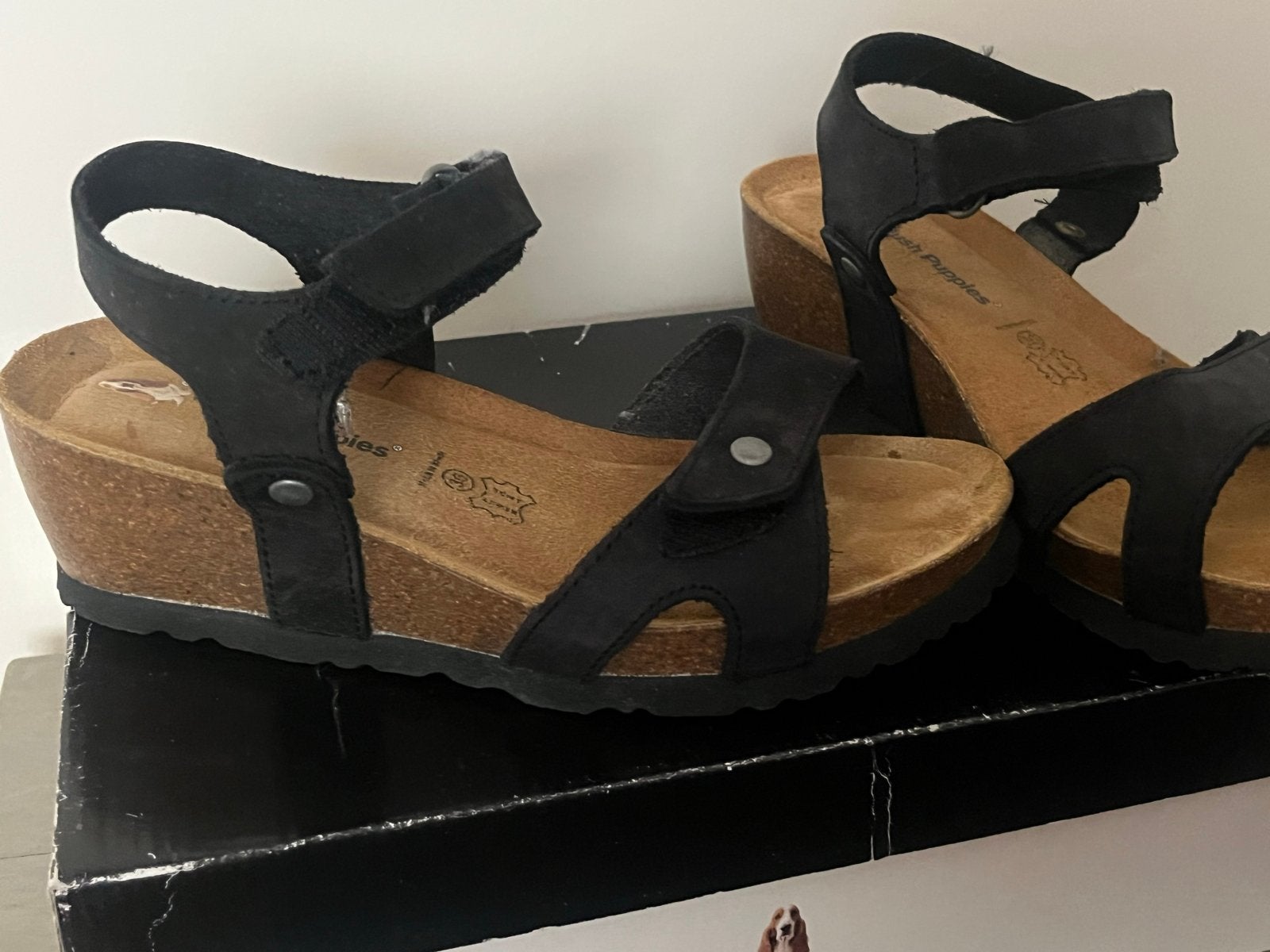 Nieuwe Hush Puppies sandalen, mt 36, Zwart, Nieuw, Sandalen of Muiltjes, Ophalen of Verzenden