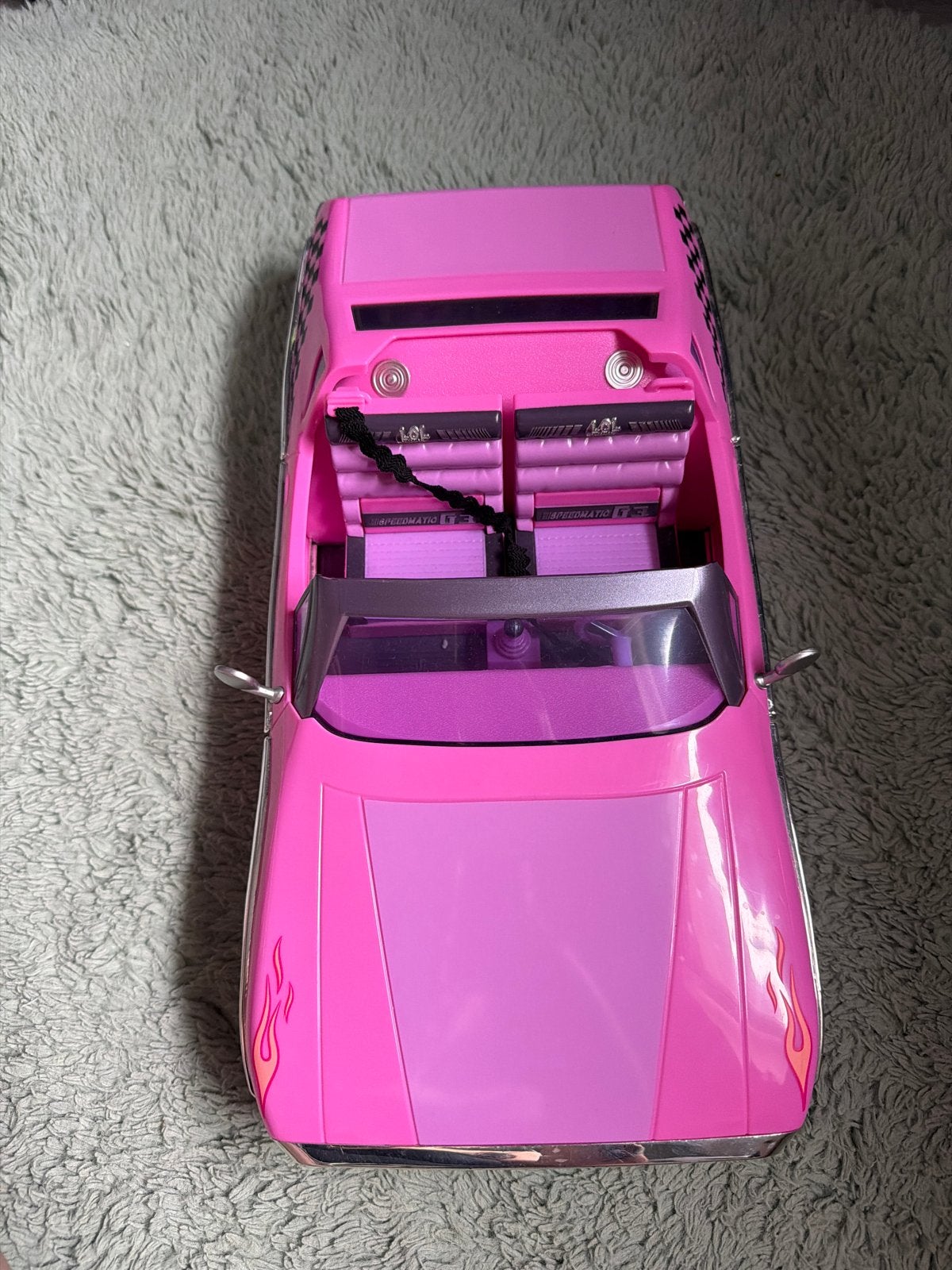 Roze L.O.L. Surprise! auto met vlammen, Ophalen of Verzenden, Gebruikt