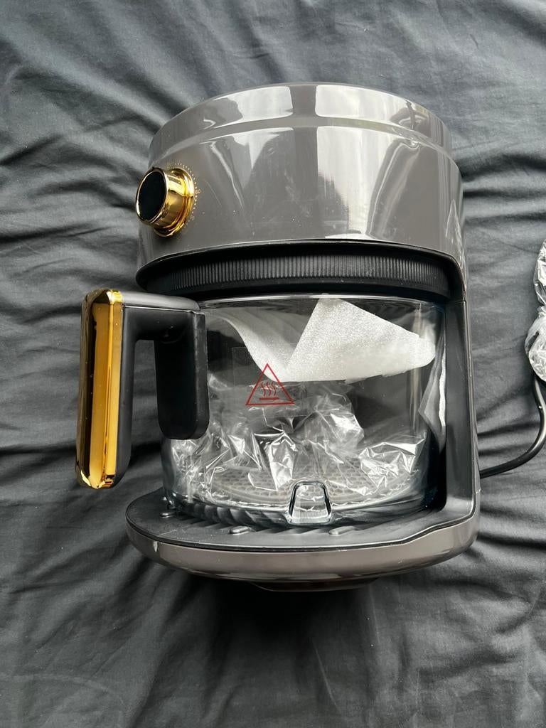 Hyundai Electronics - Airfryer met glazen pot - 3.5 - Nieuw, Ophalen of Verzenden, Nieuw, Airfryer, 1000 t/m 1499 gram