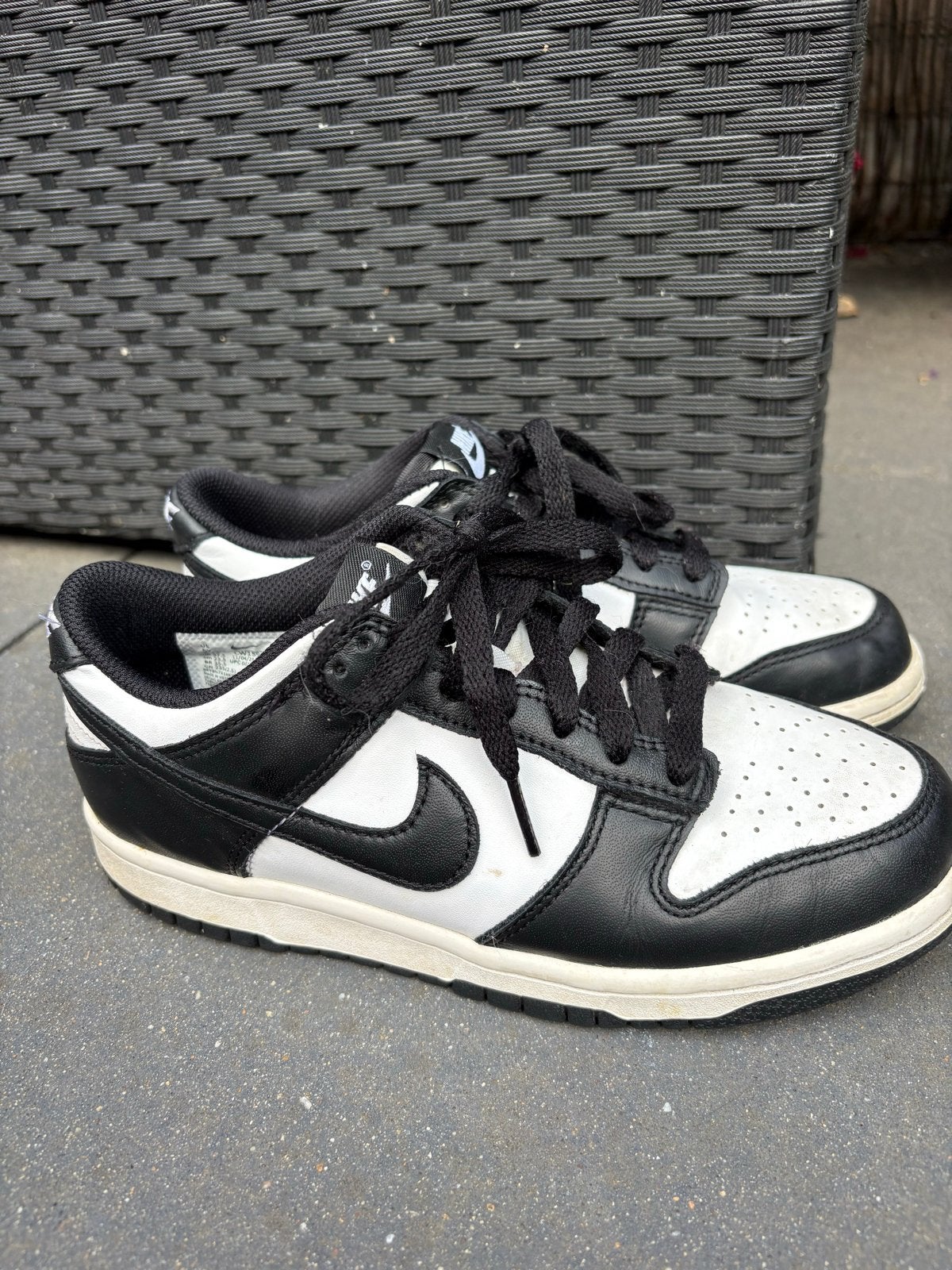 Nike Dunk Low Panda - Zo goed als nieuw maat 37,5, Ophalen of Verzenden, Zo goed als nieuw, Zwart, Sneakers of Gympen