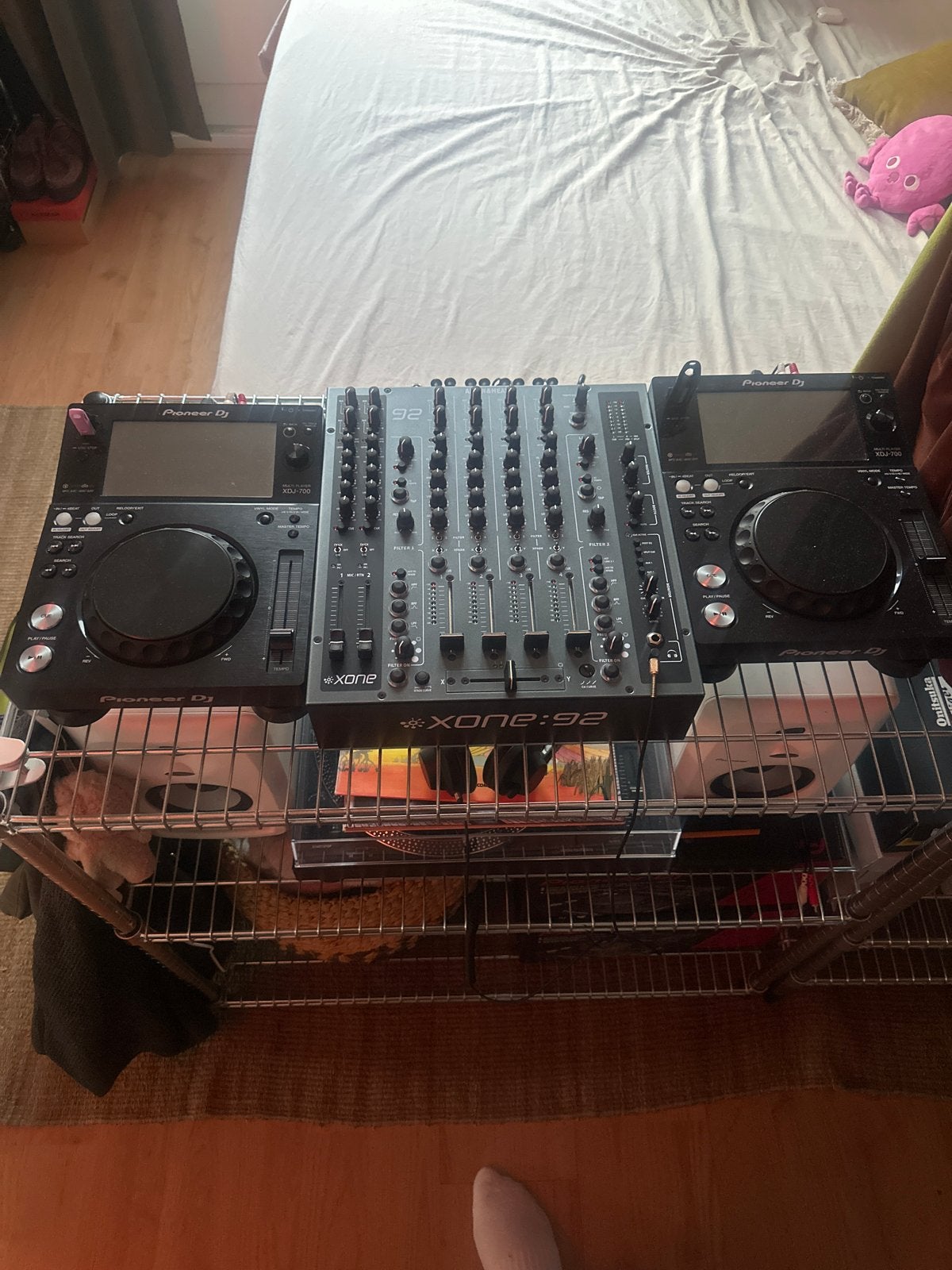 2x Pioneer XDJ-700 in nieuwstaat met doos, Ophalen of Verzenden, Nieuw, Dj-set, Pioneer