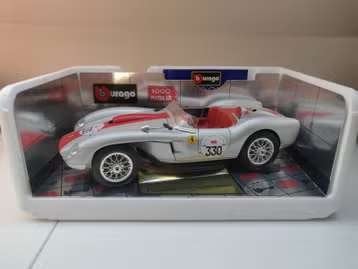 Ferrari 250 tessa rossa zilver 1000 miglia 1/18, Eu, Auto, Eu, Nieuw