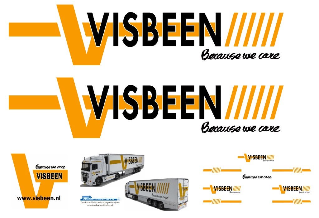 Vrachtauto decal 1:50 Visbeen transport Nieuwe tonge, Verzenden, Nieuw, Bus of Vrachtwagen, Overige merken