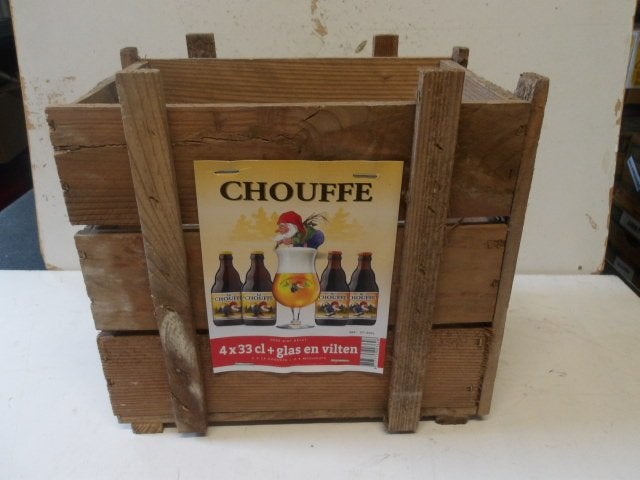 La Chouffe bier kratje / kistje (nr.1), Ophalen of Verzenden, Nieuw, Overige typen, Overige merken