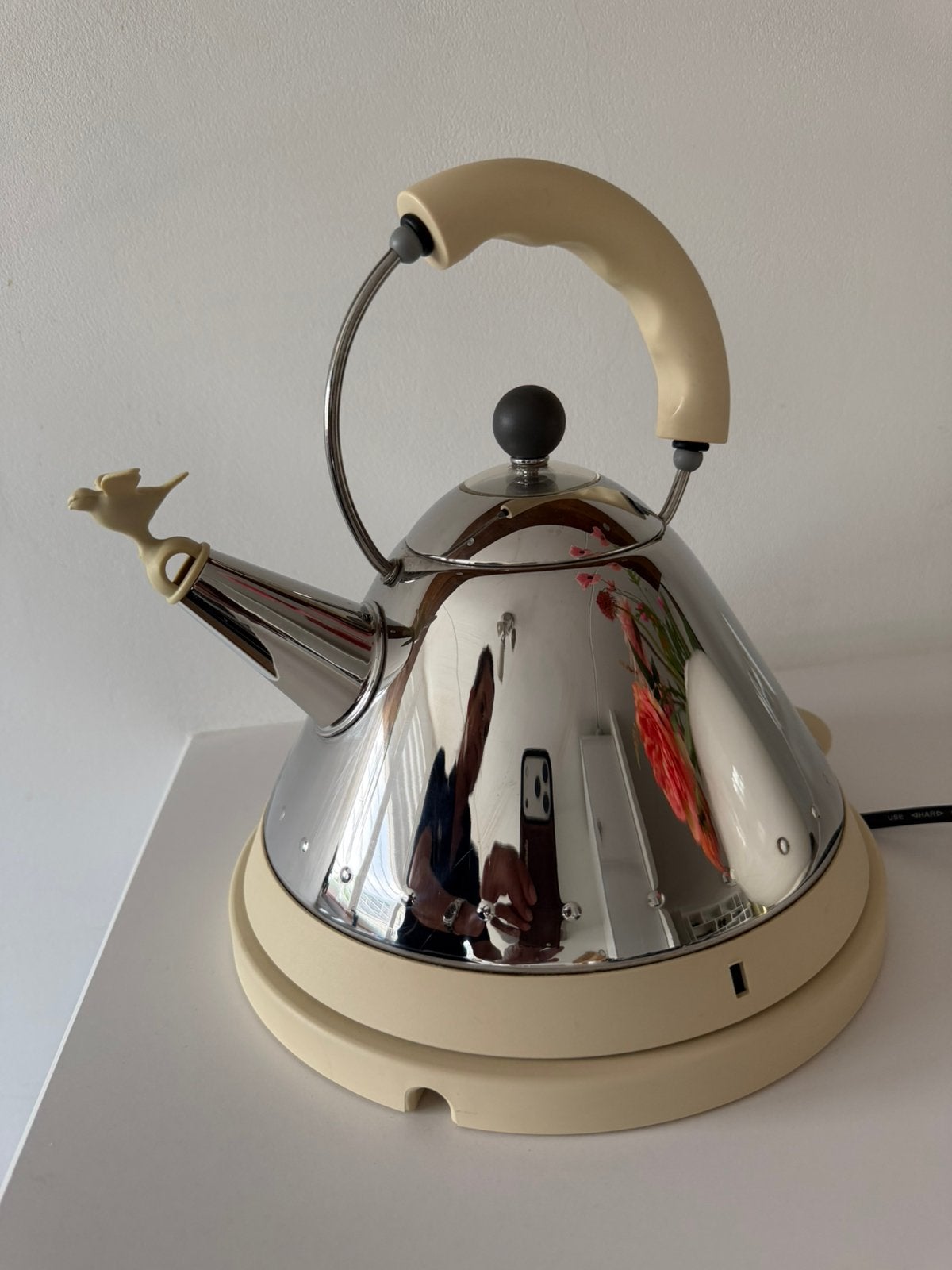 Waterkoker Alessi, Witgoed en Apparatuur, Waterkokers, 1 tot 2 liter, Ophalen of Verzenden, Gebruikt, Rvs