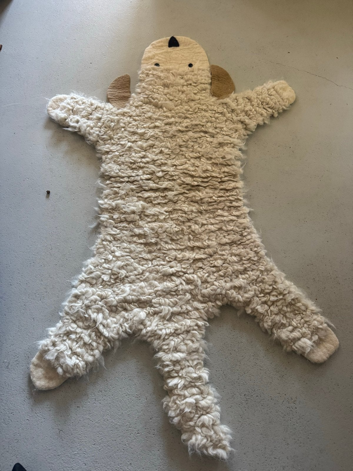 Schapen kinderkleed, 100 tot 150 cm, Beige, Zo goed als nieuw, Overige vormen