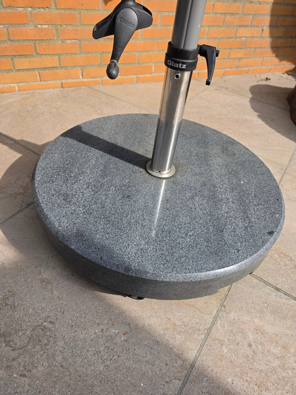 Glatz Parasolvoet met wielen - Graniet, Tuin en Terras, Parasols, Ophalen