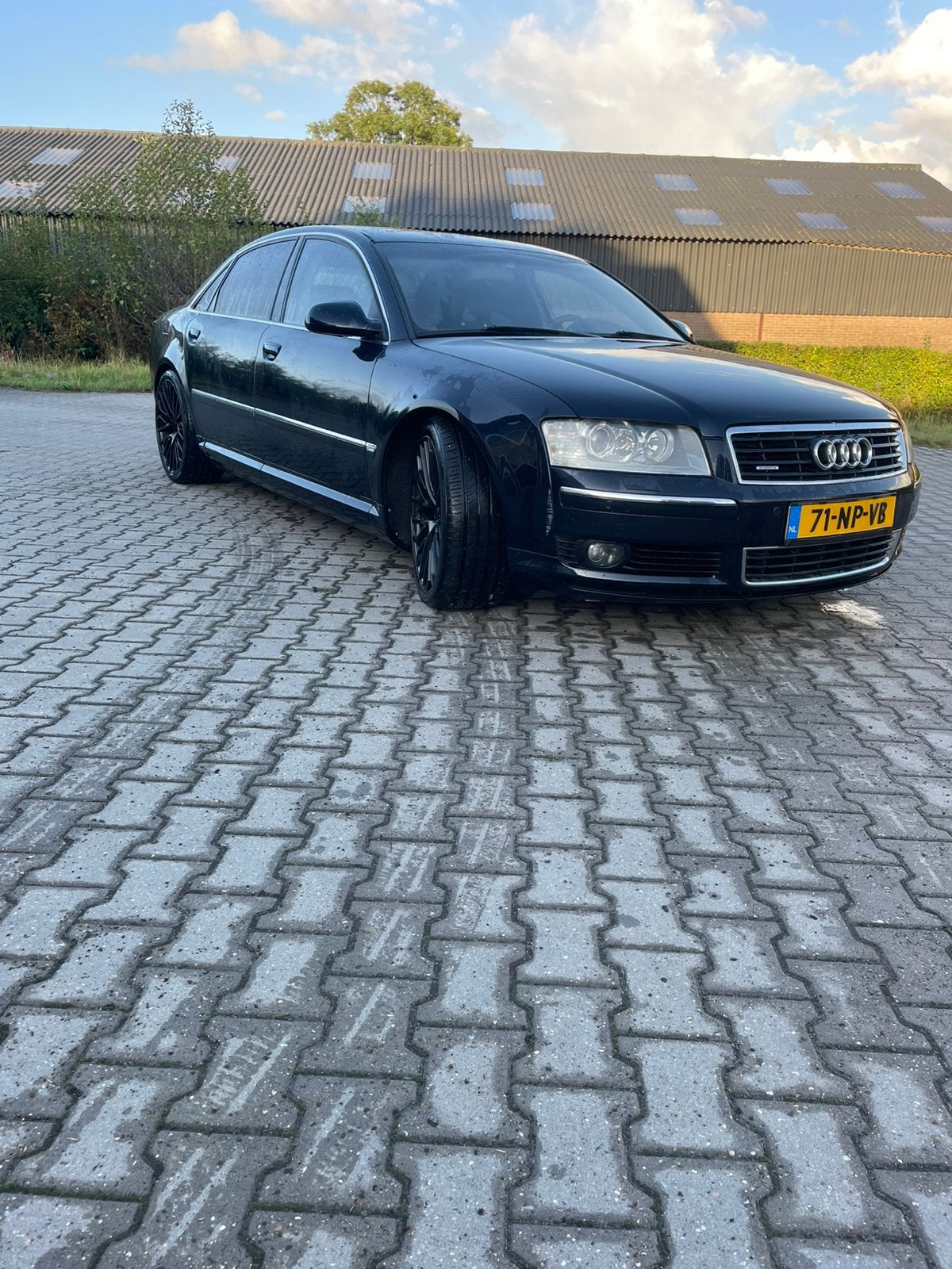 Audi A8L 4.2 Quattro 246KW Lang AUT 2004 Blauw, Automaat, 4172 cc, 8 cilinders, Blauw