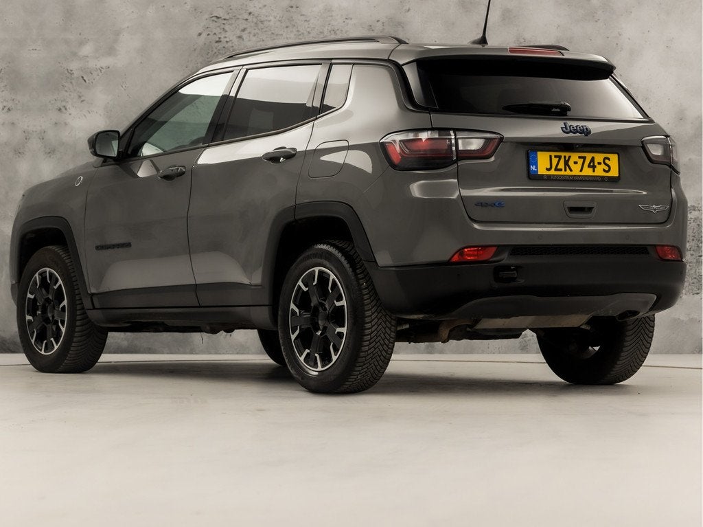 Jeep Compass 4xe 240 Plug-in Hybrid Electric Trailhawk 240Pk, Auto's, Jeep, Automaat, 12 maanden, 4 cilinders, Leder en Stof