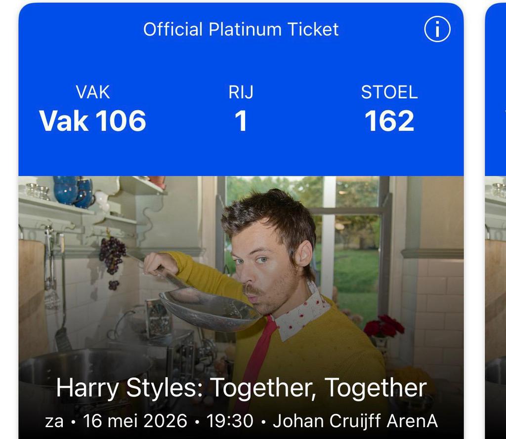 2x zitplekken voor 16 mei Harry Styles, Tickets en Kaartjes, Concerten | Pop, Twee personen, Mei